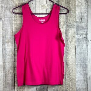 Basic Editions Small Hot Pink Crewneck Tank Top